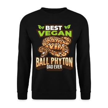 Schlange Schlangen Haustiere Reptilien Terrarium - Unisex Pullover - Schwarz - Vorne - Alina (178cm) & Michal (187cm)