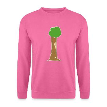 Baum Symbol Natur grün pflanze - Unisex Pullover - Pink - Vorne