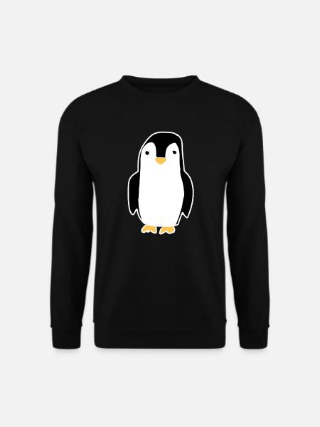 penguin animal symbol bird - Unisex Sweatshirt - black