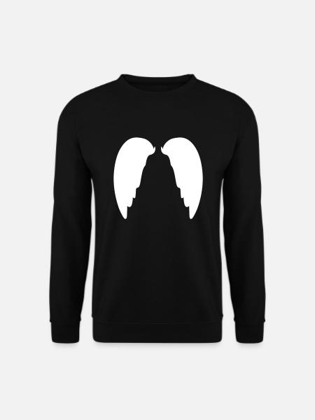 wings, flying, symbol, angel - Unisex Sweatshirt - black