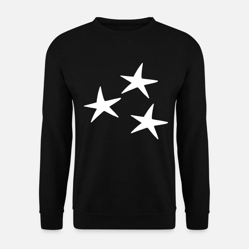 Stern muster Symbol - Unisex Pullover - Schwarz