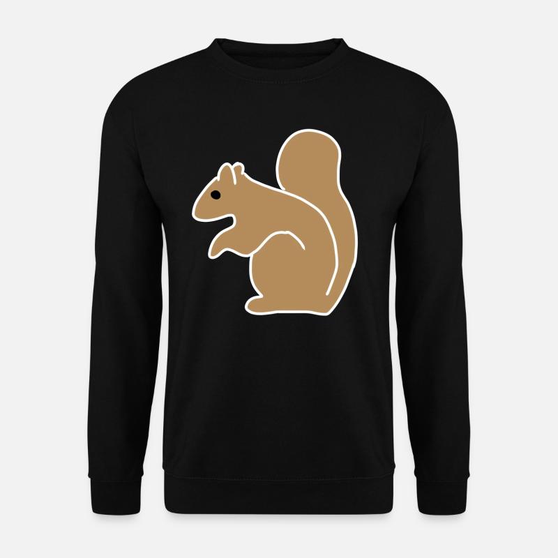 Squirrel Animals Symbol - Unisex Sweatshirt - black