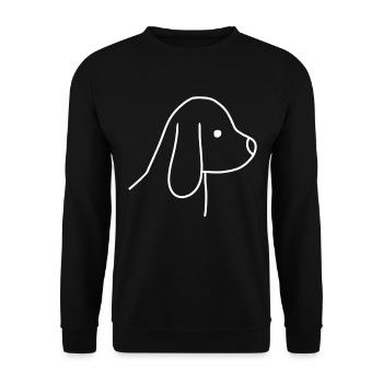 Dog, Head, Animal, Icon, Pet - Unisex Sweatshirt - black - Front - Alina (178cm) & Michal (187cm)