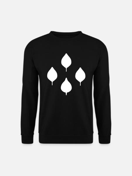 four leaves natural - Unisex Sweatshirt - black