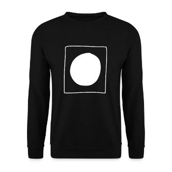 Circle Square Symbol Shape - Unisex Sweatshirt - black - Front - Alina (178cm) & Michal (187cm)