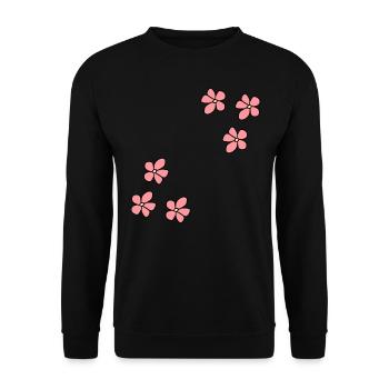 Fleurs Fleur Rose Plante Symbole Nature - Sweat-shirt Unisexe - noir - Devant - Alina (178cm) & Michal (187cm)