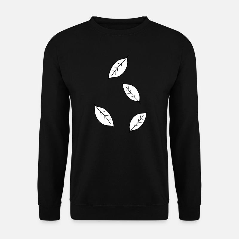four leaves leaf icon - Unisex Sweatshirt - black