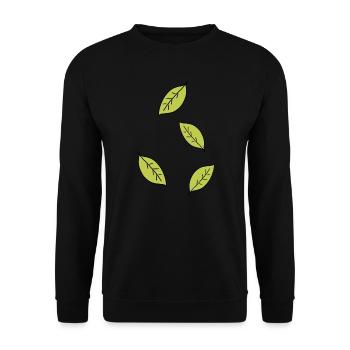 icône à quatre feuilles verte - Sweat-shirt Unisexe - noir - Devant - Alina (178cm) & Michal (187cm)