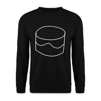 Gâteau Icône Gâteau alimentaire - Sweat-shirt Unisexe - noir - Devant - Alina (178cm) & Michal (187cm)