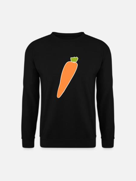 Carrot Symbol Food Orange - Unisex Sweatshirt - black