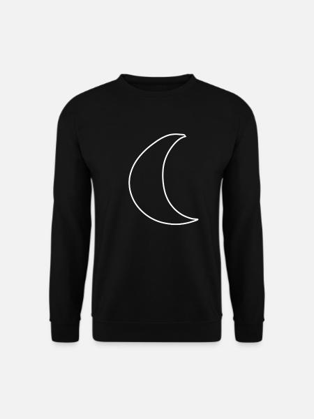 moon symbol shape - Unisex Sweatshirt - black