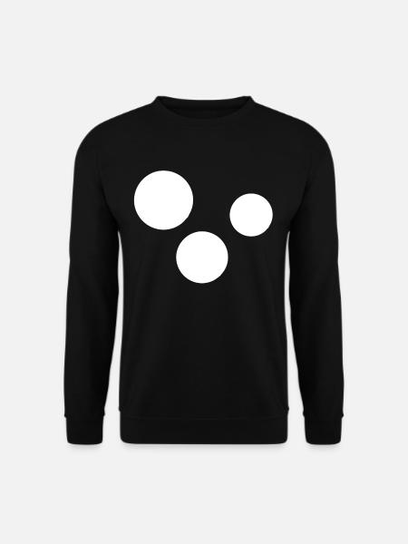 Three Circles Circle - Unisex Sweatshirt - black