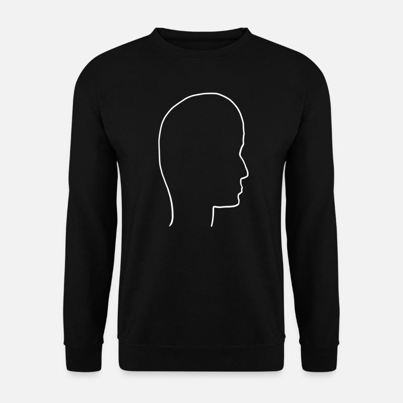Head Profile People Side - Unisex Sweatshirt - black