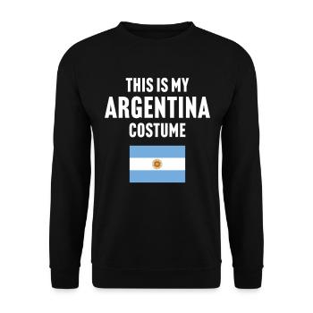 C’est mon costume d’Argentine - Sweat-shirt Unisexe - noir - Devant - Alina (178cm) & Michal (187cm)