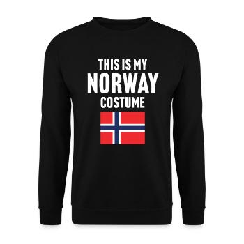 C’est mon costume de Norvège - Sweat-shirt Unisexe - noir - Devant - Alina (178cm) & Michal (187cm)