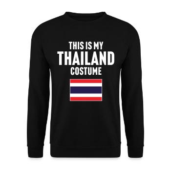 Das ist mein Thailand Kostüm - Unisex Pullover - Schwarz - Vorne - Alina (178cm) & Michal (187cm)