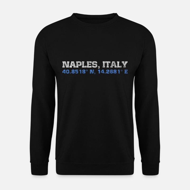 Neapel Italien koordiniert - Unisex Pullover - Schwarz