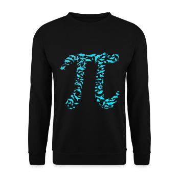 pi - Unisex Sweatshirt - black - Front - Alina (178cm) & Michal (187cm)
