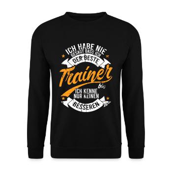 Entraîneur - Sweat-shirt Unisexe - noir - Devant - Alina (178cm) & Michal (187cm)