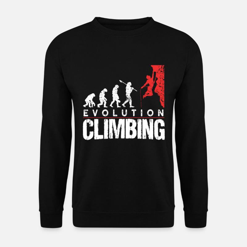 Climbing evolution - Unisex Sweatshirt - black