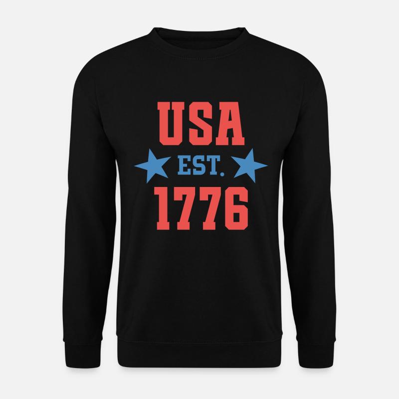 USA Est 1776 - Unisex Pullover - Schwarz
