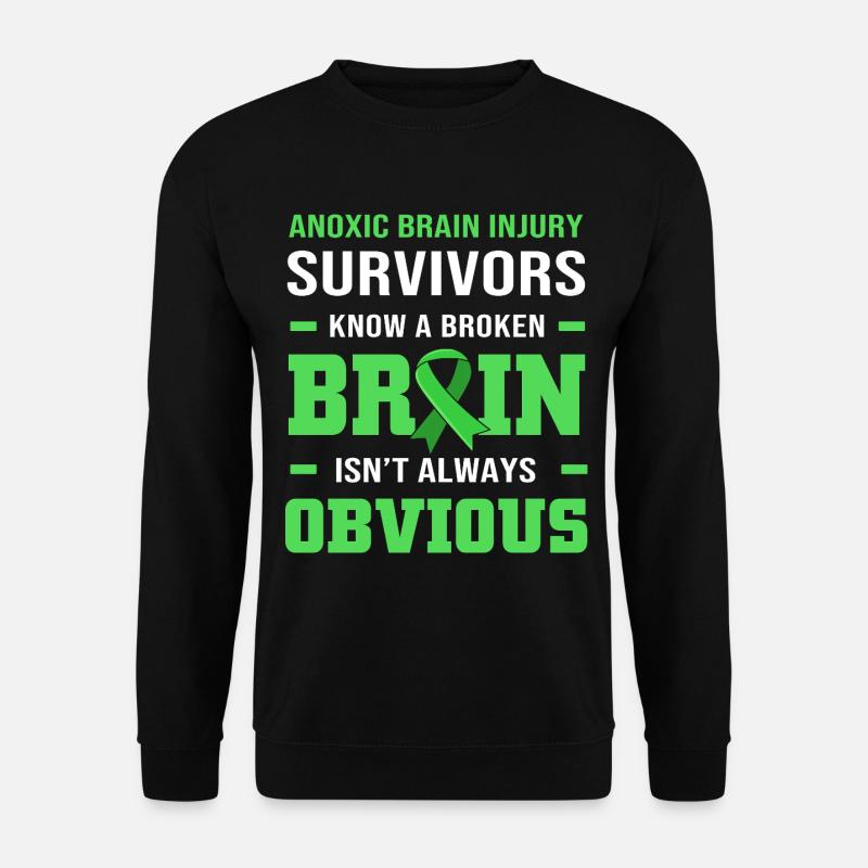 Gehirnverletzung Schlaganfall - Unisex Pullover - Schwarz