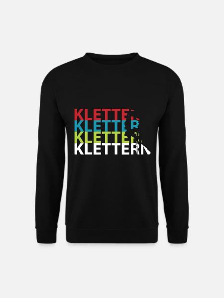 Klettern Kletterer - Unisex Pullover - Schwarz