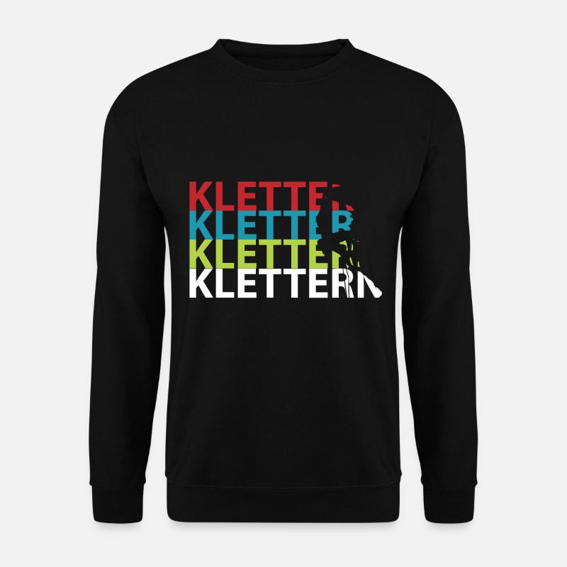 Klettern Kletterer - Unisex Pullover - Schwarz