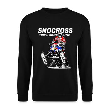 Snowmobil - snowmobile - snowmobile - Unisex Sweatshirt - black - Front - Alina (178cm) & Michal (187cm)