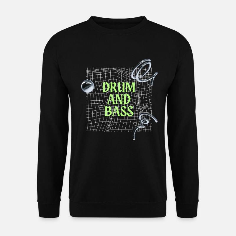 Drum and Bass Chrome - Unisex Sweatshirt - black