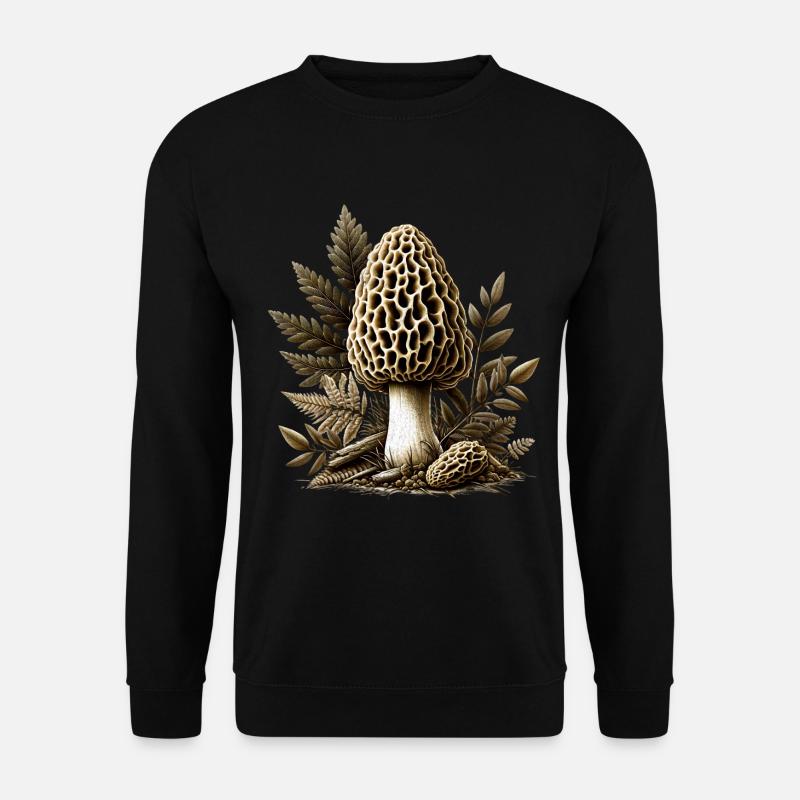 Morchel - Unisex Pullover - Schwarz