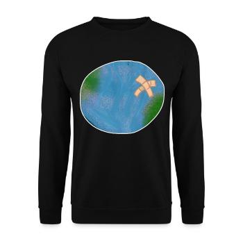 Protection du climat conservation de la nature - Sweat-shirt Unisexe - noir - Devant - Alina (178cm) & Michal (187cm)