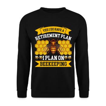 Beekeeping Beekeeping Course Beekeepers' Association Honey Bee Beekeepers - Unisex Sweatshirt - black - Front - Alina (178cm) & Michal (187cm)