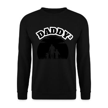 Daddy² Kid Boy Black - Unisex Sweatshirt - black - Front - Alina (178cm) & Michal (187cm)