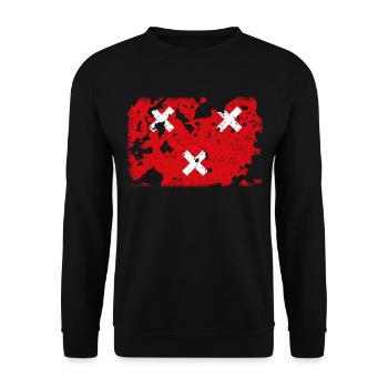 Breda Vintage - Unisex Pullover - Schwarz - Vorne - Alina (178cm) & Michal (187cm)