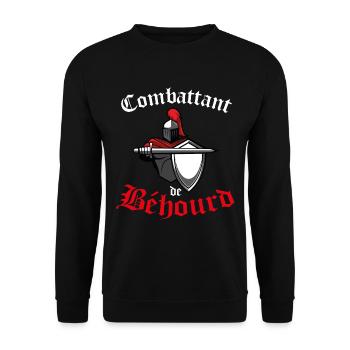 combattant de béhourd - Sweat-shirt Unisexe - noir - Devant - Alina (178cm) & Michal (187cm)