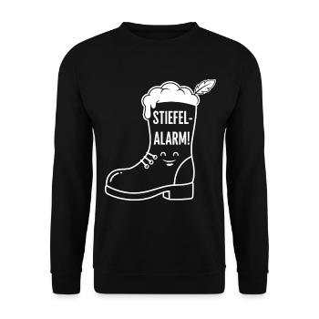 Bottes Bière - Sweat-shirt Unisexe - noir - Devant - Alina (178cm) & Michal (187cm)