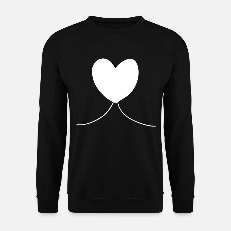 Herz symbol Liebe form - Unisex Pullover - Schwarz