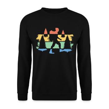 Randonnée randonnée randonnées cadeaux - Sweat-shirt Unisexe - noir - Devant - Alina (178cm) & Michal (187cm)