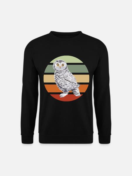 EuleEule Uhu Tier Waldtier Steinkauz Schleiereulen - Unisex Pullover - Schwarz