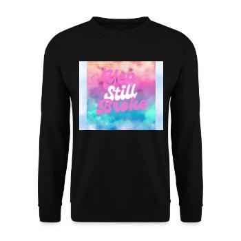 Broke - Unisex Sweatshirt - black - Front - Alina (178cm) & Michal (187cm)