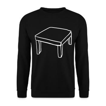 Meubles de table Icône Cartoon - Sweat-shirt Unisexe - noir - Devant - Alina (178cm) & Michal (187cm)
