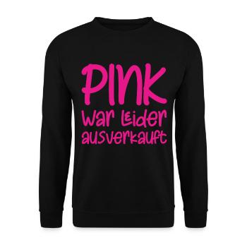 Pink war leider ausverkauft - Unisex Pullover - Schwarz - Vorne - Alina (178cm) & Michal (187cm)
