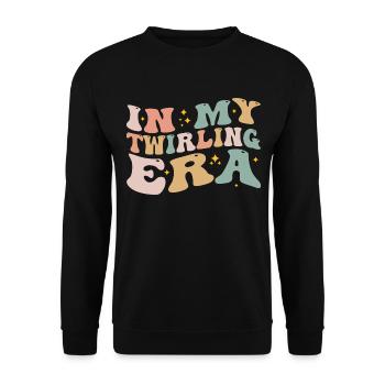 In My Twirling Era - Majorettes Baton Twirling - Sweat-shirt Unisexe - noir - Devant - Alina (178cm) & Michal (187cm)