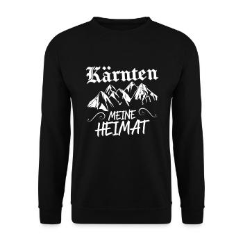 Kärnten Seen Kärntner Nudel Bua Lausbua Geschenk - Unisex Pullover - Schwarz - Vorne - Alina (178cm) & Michal (187cm)