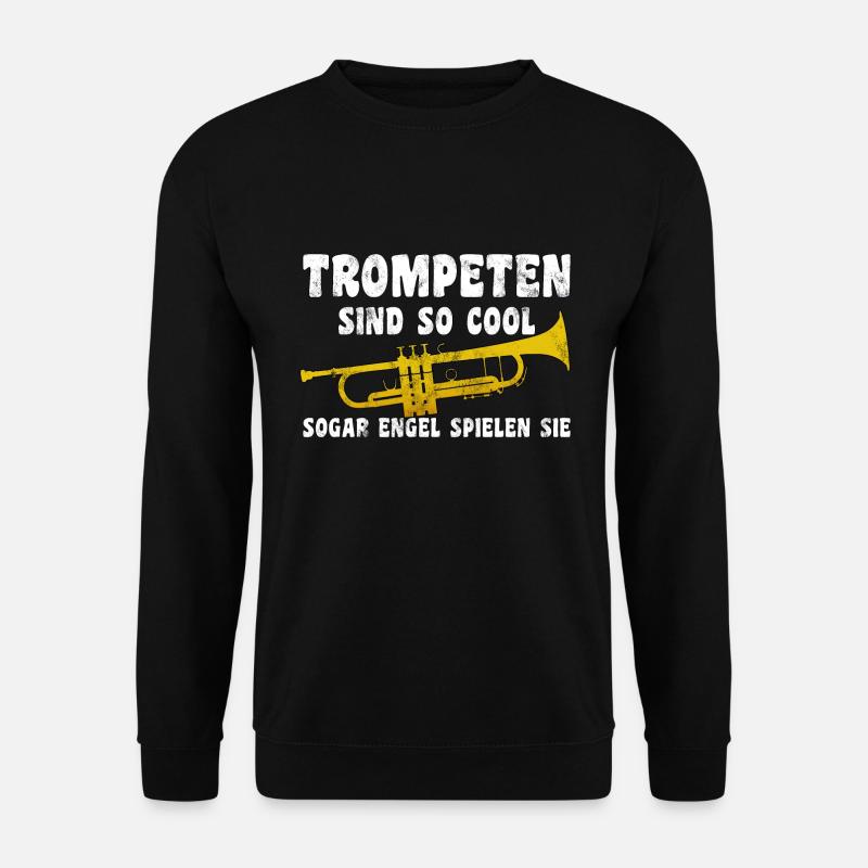 Trompete Trompeter Musiker Blasmusik Jazz Lehrer - Unisex Pullover - Schwarz
