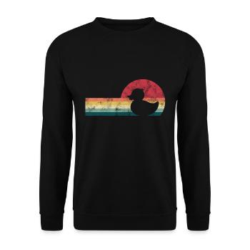 Duck duck house bath duck duck birds duck eggs idea - Unisex Sweatshirt - black - Front - Alina (178cm) & Michal (187cm)
