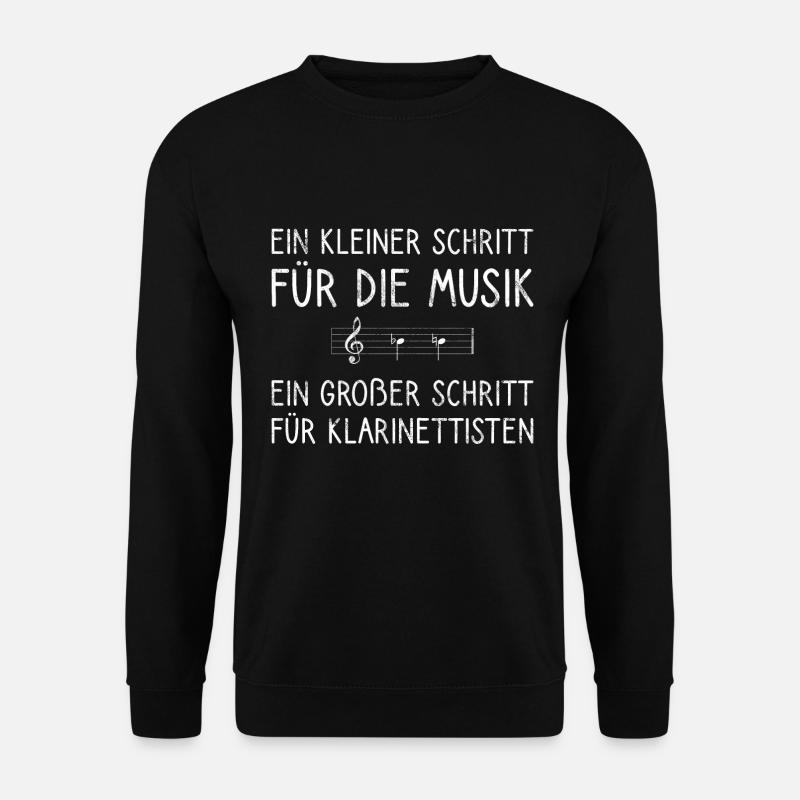Klarinette Klarinettist Geschenk Blasmusik Musiker - Unisex Pullover - Schwarz
