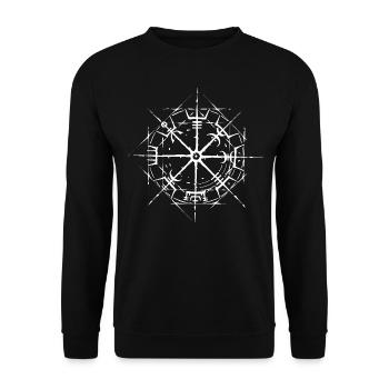 Vegvisir Viking compas symbole de rune viking norvégien - Sweat-shirt Unisexe - noir - Devant - Alina (178cm) & Michal (187cm)