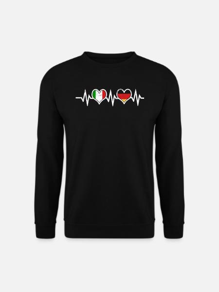 Deutschland Italien Italiener und Italienerin - Unisex Pullover - Schwarz